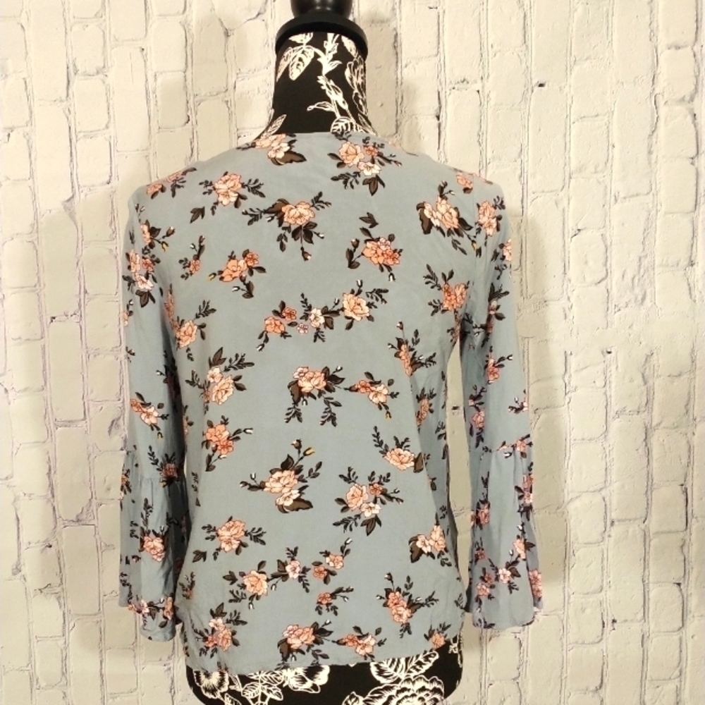 Arizona Jeans Floral Blouse XS - Picture 3 of 4